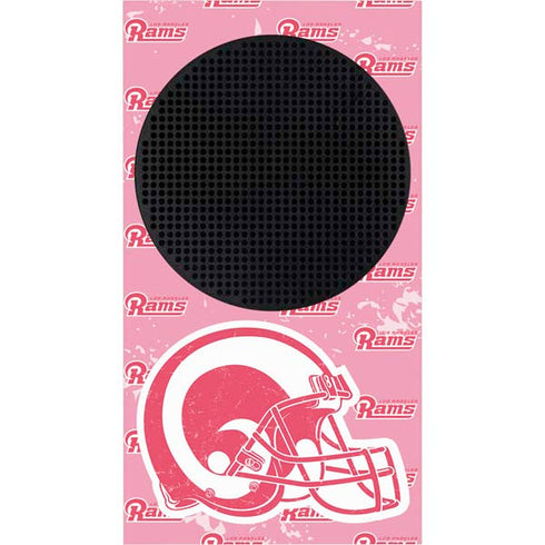NFL Los Angeles Rams Pink Logo Blast Xbox Series S Console Skin